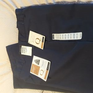 Haggard Classic Khaki Pants, 34x32, Dark Blue